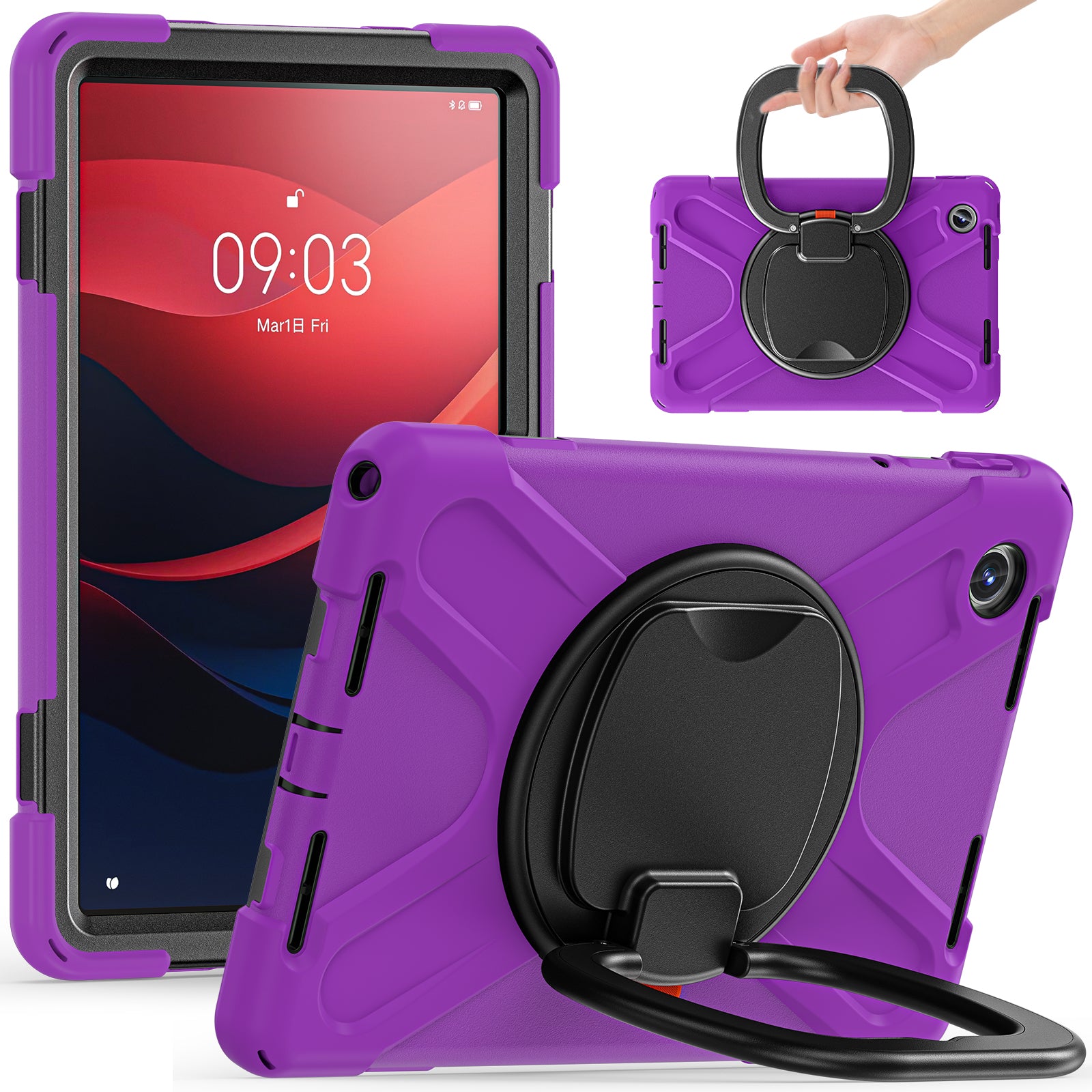 For Lenovo Tab M11 / Xiaoxin Pad 11 2024 TB-330FU 331FC Case Kickstand PC+Silicone Tablet Cover For Lenovo Tab M11 / Xiaoxin Pad 11 2024 TB-330FU 331FC Case Kickstand PC+Silicone Tablet Cover